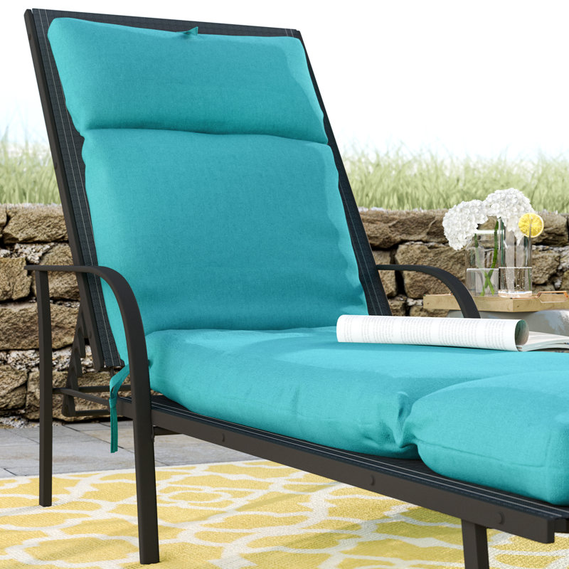 Alcott Hill French Edge Indoor/Outdoor Chaise Lounge Cushion & Reviews